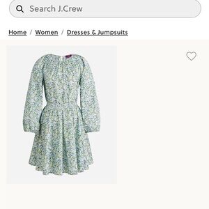 Floral Green Liberty Print Dress